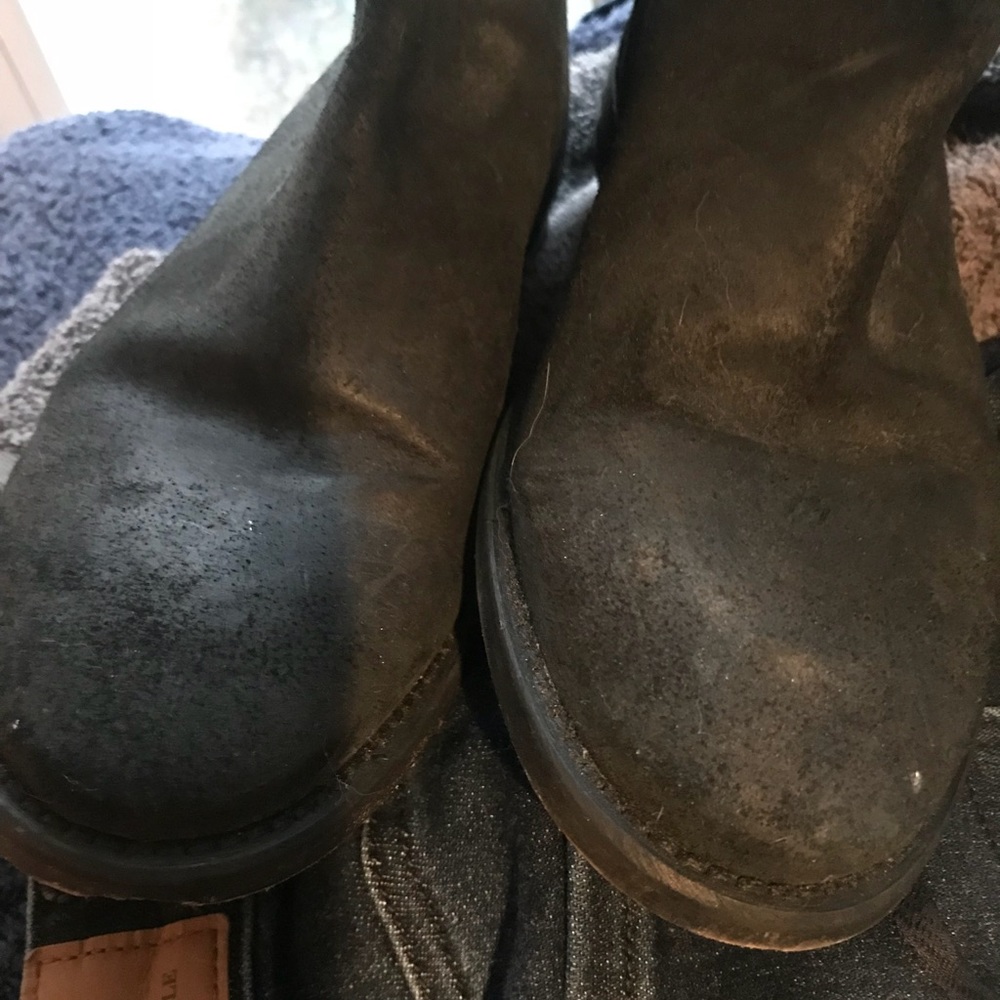 JCREW black suede riding boots sz 7 - Picture 6 of 6